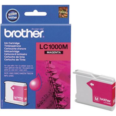 Brother Inktcartridge LC-1000M Origineel Magenta LC1000M
