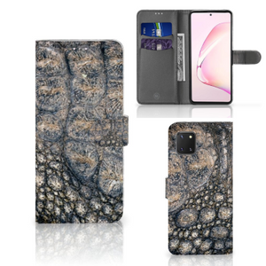 Samsung Note 10 Lite Telefoonhoesje met Pasjes Krokodillenprint