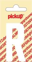Plakletter Nobel Sticker witte letter R Pickup - Pickup