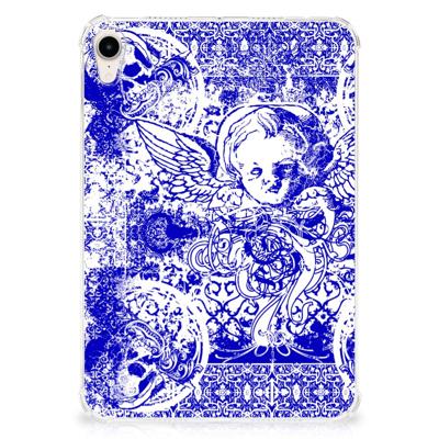Tablet BackCover Apple iPad mini 6 (2021) Angel Skull Blauw Tablet BackCover Apple iPad mini 6 (2021) Angel Skull Blauw
