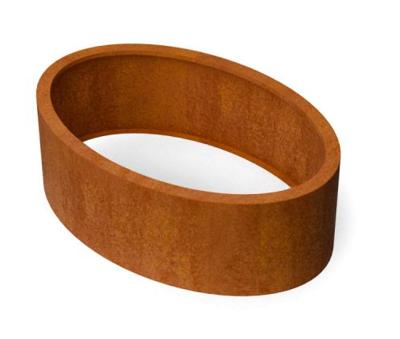 Geroba Geroba Ovalu ZBC1 plantenbak ovaal zonder bodem 1200x800x400mm - Cortenstaal