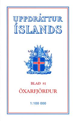 Wandelkaart - Topografische kaart 81 Atlaskort Oxarfjordur | Ferdakort