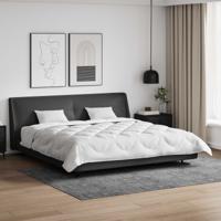 VidaXL Dekbed met kussens met kussen 3 pcs wit microvezel