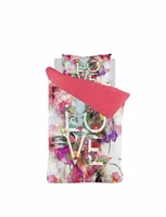 Premium Dekbedovertrek Love Fuchsia - 140 x 220 cm - thumbnail