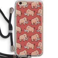 Mammoet: iPhone 6 PLUS / 6S PLUS Transparant Hoesje met koord