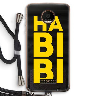 Habibi Majorelle : Motorola Moto Z Force Transparant Hoesje met koord