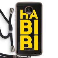 Habibi Majorelle : Motorola Moto Z Force Transparant Hoesje met koord