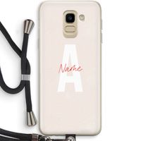 Strawberry Milkshake: Samsung Galaxy J6 (2018) Transparant Hoesje met koord