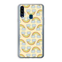 Regenboog: Samsung Galaxy A20s Transparant Hoesje
