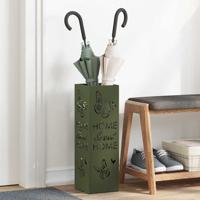 Paraplovestand Olijfgroen 15,5x15,5x49 cm Staal