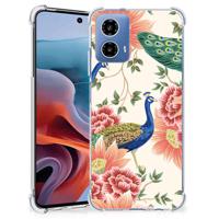 Case Anti-shock voor Motorola Moto G34 Pink Peacock - thumbnail