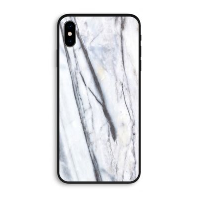 Gestreepte marmer: iPhone XS Max Biologisch afbreekbaar hoesje