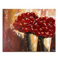 Canvas Schilderij twee bosjes bloemen