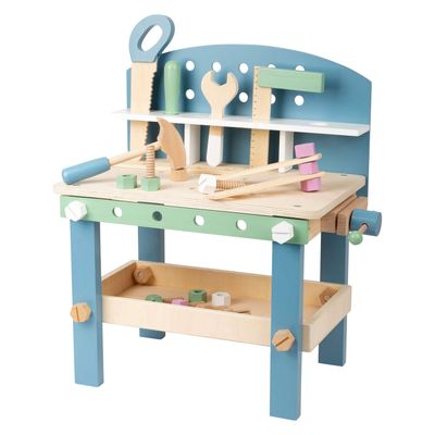 Small Foot houten werkbank compact nordic, 22dlg.