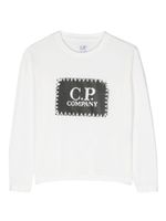 C.P. Company Kids t-shirt en coton à logo imprimé - Blanc