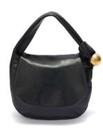 Jil Sander Sphere leather shoulder bag - Noir