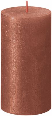 Bolsius shimmer rustiekkaars 130/68 amber
