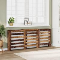 VidaXL Radiatorombouw 205x21,5x83,5 cm bewerkt hout oud hout