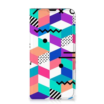 iPhone 13 Pro Max Stand Case Blokken Kleurrijk iPhone 13 Pro Max Stand Case Blokken Kleurrijk