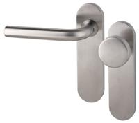 Leona PF KL4 KS kruk L/vaste knop blind rvs mat