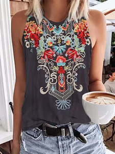 Sleeveless Boho T-shirt