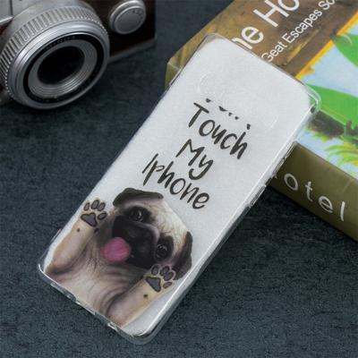 Hond patroon transparant TPU beschermhoes voor Galaxy S10 Plus
