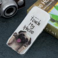 Hond patroon transparant TPU beschermhoes voor Galaxy S10 Plus
