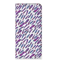 Motorola Moto G31 | G41 Hoesje met Magneet Feathers Color - thumbnail