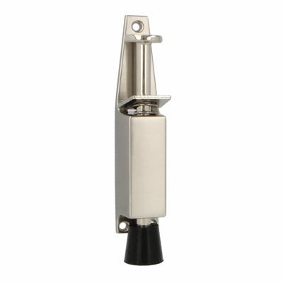 AMIG Deurvastzetter - 1x - 120 x 25mm - 28mm slag - voetbediening - zilver - deurvergrendeling