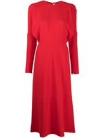 Victoria Beckham robe mi-longue à design à empiècements - Rouge