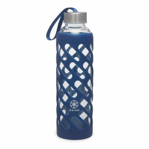 Gaiam Waterfles Glas &apos;Sure-Grip Denim&apos; - 600 ml