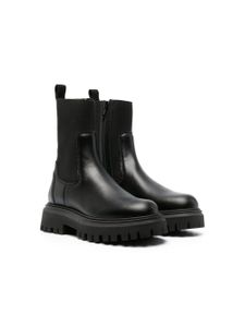 Moncler Enfant bottines chelsea à semelle épaisse - Noir