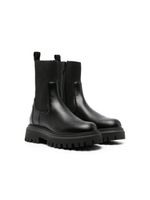 Moncler Enfant bottines chelsea à semelle épaisse - Noir