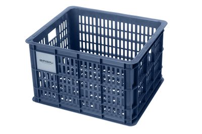 Basil fietskrat m - medium - 29.5 liter - blauw