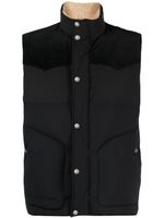 Brunello Cucinelli gilet matelassé à col montant - Noir