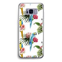Kleurrijke papegaaien: Samsung Galaxy S8 Transparant Hoesje