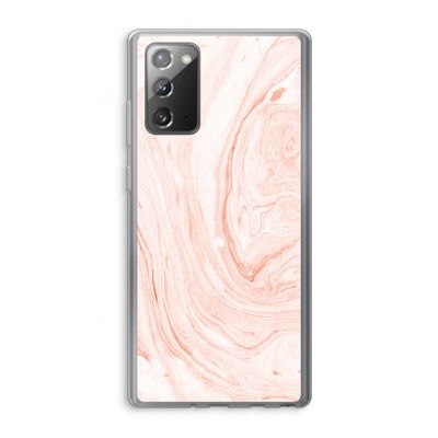 Peach bath: Samsung Galaxy Note 20 / Note 20 5G Transparant Hoesje