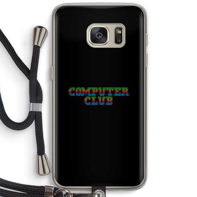 Retro: Samsung Galaxy S7 Transparant Hoesje met koord