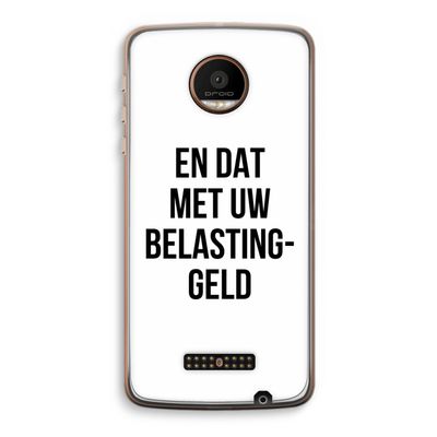 Belastinggeld: Motorola Moto Z Force Transparant Hoesje