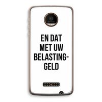 Belastinggeld: Motorola Moto Z Force Transparant Hoesje