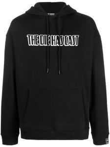 Raf Simons hoodie à imprimé texte - Noir