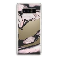 Roze stroom: Samsung Galaxy Note 8 Transparant Hoesje