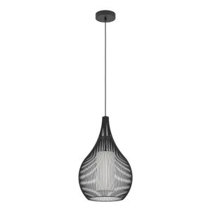 Eglo Moderne zwarte hanglamp Razoni 1 Ø 32,5cm 900828