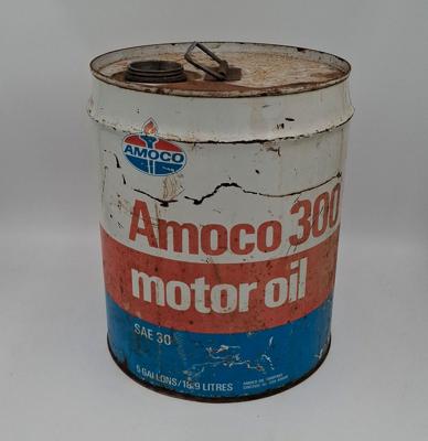 Amoco 300 Motor Oil Olieblik - Origineel Amoco 300 Motor Oil Olieblik - Origineel