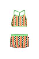 Just Beach Meisjes bikini - Multi colour zigzag - thumbnail