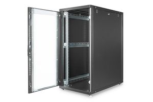 Digitus DN-19 SRV-26U-B-G-1 rack Vrijstaande rek Zwart