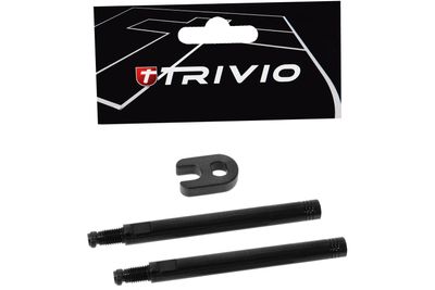 Trivio - ventielverlenger set zwart 70mm inclusief gereedschap