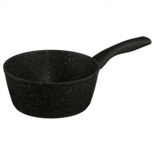Steelpan/sauspan - Alle kookplaten geschikt - zwart - dia 18 cm