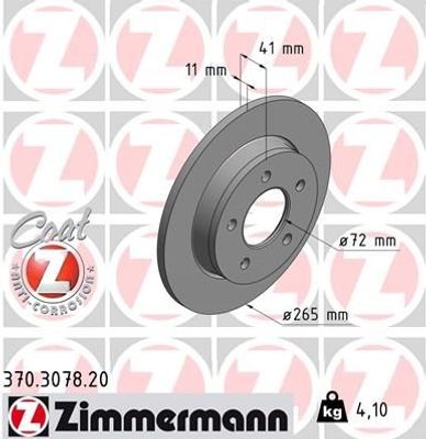 Remschijf Coat Z 370307820