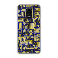 Majorelle Blue Print: Xiaomi Redmi Note 9 Pro Transparant Hoesje